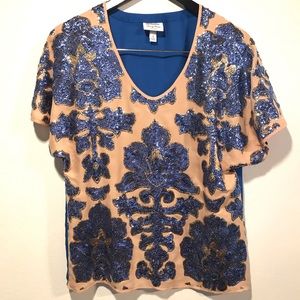 Tracy Reese -New York 💙 Sequin Top ✨